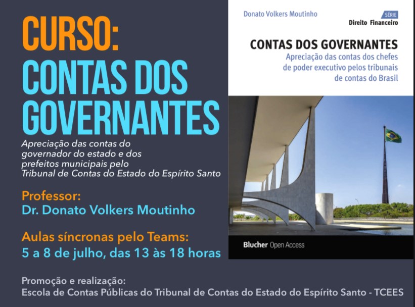 CONTAS DOS GOVERNANTES: Apreciação das contas do governador do estado e dos prefeitos municipais pelo TCEES - Curso Online - Exclusivo para servidores do TCEES