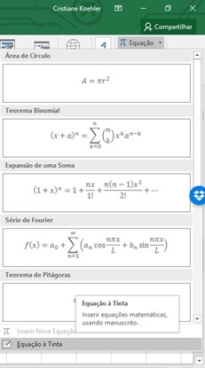 Converter a Tinta Digital em Equações de Texto, Forma e Matemática -  Suporte da Microsoft